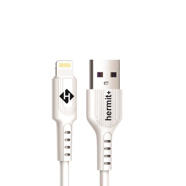 IPhone کابل ایفون IPhone سیلیکونی برند +Hermit - Image 1