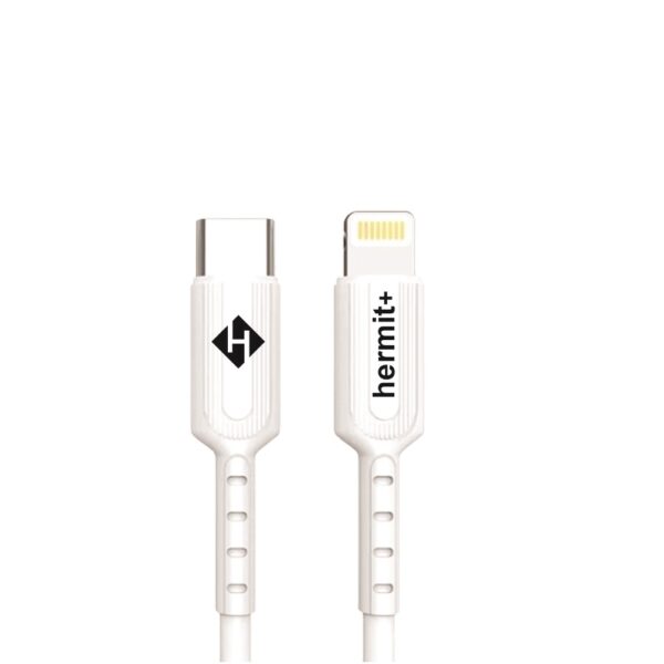 Lightning کابل لایتنینگ Lightning سیلیکونی برند +Hermit - Image 1