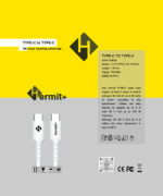 کابل سامسونگ و ایفون TYPE.C to TYPE.C سیلیکونی برند +Hermit - Image 2