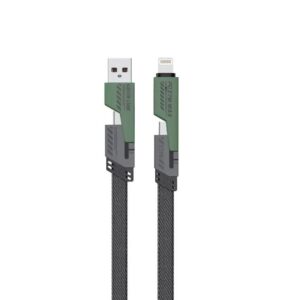کابل چهار کاره گرین لاین 65 وات Green Lion 2 in 2 Braided